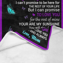 Load image into Gallery viewer, To My Daughter: Ultra-Soft Micro Fleece Blanket with a Heartfelt Message - 54"x70"