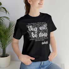 Load image into Gallery viewer, The Lord's Prayer Unisex Jersey Short Sleeve Tee