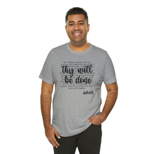 Load image into Gallery viewer, The Lord's Prayer Black Text Unisex Jersey Short Sleeve Tee