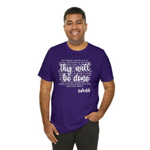 Load image into Gallery viewer, The Lord's Prayer Unisex Jersey Short Sleeve Tee