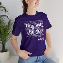 Load image into Gallery viewer, The Lord's Prayer Unisex Jersey Short Sleeve Tee
