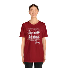 Load image into Gallery viewer, The Lord's Prayer Unisex Jersey Short Sleeve Tee