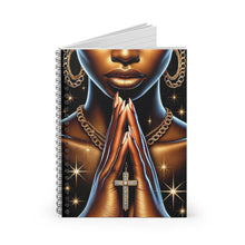 Load image into Gallery viewer, Praying Woman Spiral Notebook - Ruled Line