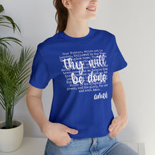 Load image into Gallery viewer, The Lord's Prayer Unisex Jersey Short Sleeve Tee