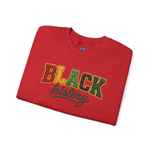 Load image into Gallery viewer, Faux Embroidery Black History Crewneck Sweatshirt