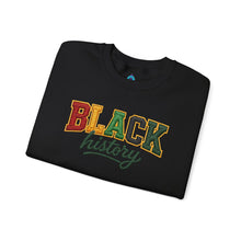 Load image into Gallery viewer, Faux Embroidery Black History Crewneck Sweatshirt