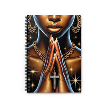 Load image into Gallery viewer, Praying Woman Spiral Notebook - Ruled Line