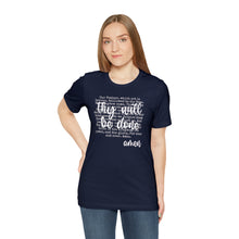 Load image into Gallery viewer, The Lord's Prayer Unisex Jersey Short Sleeve Tee