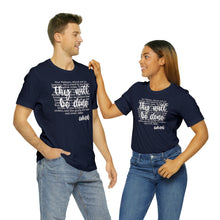 Load image into Gallery viewer, The Lord's Prayer Unisex Jersey Short Sleeve Tee
