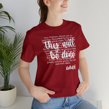 Load image into Gallery viewer, The Lord's Prayer Unisex Jersey Short Sleeve Tee