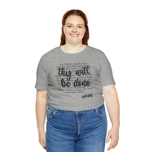 Load image into Gallery viewer, The Lord's Prayer Black Text Unisex Jersey Short Sleeve Tee