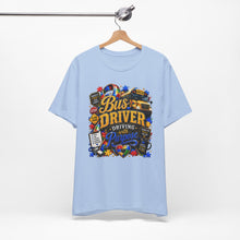 Load image into Gallery viewer, Autism Bus Driver – Driving with Purpose Graphic T-Shirt | School Bus Driver Autism Awareness Shirt | Special Education Transportation Gift