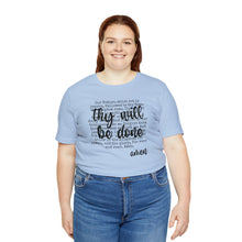 Load image into Gallery viewer, The Lord's Prayer Black Text Unisex Jersey Short Sleeve Tee
