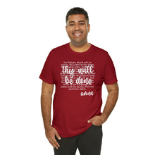 Load image into Gallery viewer, The Lord's Prayer Unisex Jersey Short Sleeve Tee