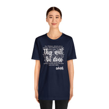 Load image into Gallery viewer, The Lord's Prayer Unisex Jersey Short Sleeve Tee