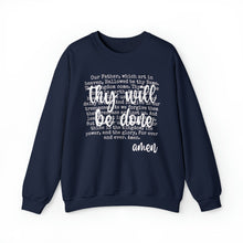 Load image into Gallery viewer, The Lord's Prayer - Thy Will Be Done Unisex Heavy Blend™ Crewneck Sweatshirt