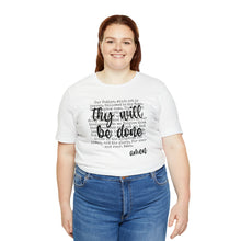Load image into Gallery viewer, The Lord's Prayer Black Text Unisex Jersey Short Sleeve Tee