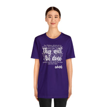 Load image into Gallery viewer, The Lord's Prayer Unisex Jersey Short Sleeve Tee