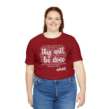 Load image into Gallery viewer, The Lord's Prayer Unisex Jersey Short Sleeve Tee