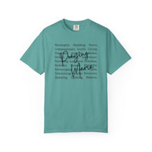Load image into Gallery viewer, Praying Mama Shirt – Faith-Based Inspirational Graphic Tee for Women