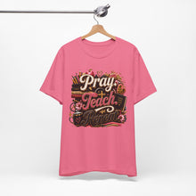 Load image into Gallery viewer, Pray Teach Repeat Teacher Shirt | Christian Teacher T-Shirt | Faith-Based Educator Tee | Back to School Teacher Gift | Inspirational Teacher Apparel