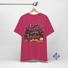 Load image into Gallery viewer, Teacher Teaching with Purpose Graphic T-Shirt | Inspirational Teacher Shirt | Back to School Teacher Gift | Educator Appreciation Tee