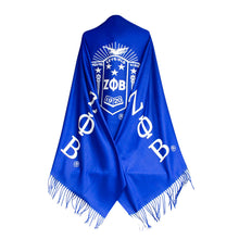 Load image into Gallery viewer, ZPB Sorority Blue Shield Fashion Shawl Scarf