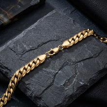 Load image into Gallery viewer, Mens 20in 10mm Gold 18K Stainless Steel Curb Chain