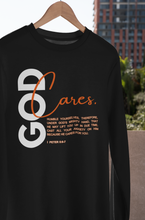 Load image into Gallery viewer, God Cares Unisex Crewneck Sweatshirt: I Peter 5:6-7 By: A. Perry