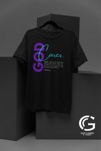 Load image into Gallery viewer, God Cares Unisex Short Sleeve T-Shirt: I Peter 5:6-7 By: A. Perry