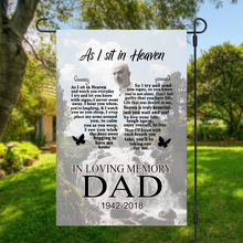 Load image into Gallery viewer, Custom Photo Memorial Garden Flag
