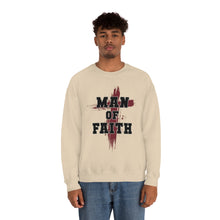 Load image into Gallery viewer, Man of Faith Unisex Heavy Blend Crewneck Sweatshirt - Perfect for Religious Apparel, Christian Gift, Comfortable and Stylish