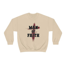 Load image into Gallery viewer, Man of Faith Unisex Heavy Blend Crewneck Sweatshirt - Perfect for Religious Apparel, Christian Gift, Comfortable and Stylish