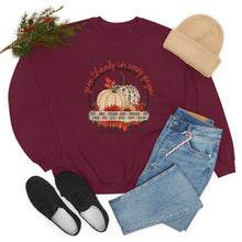 Load image into Gallery viewer, Give Thanks in Every Season Unisex Heavy Blend™ Crewneck Sweatshirt