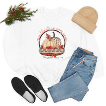 Load image into Gallery viewer, Give Thanks in Every Season Unisex Heavy Blend™ Crewneck Sweatshirt