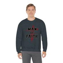 Load image into Gallery viewer, Man of Faith Unisex Heavy Blend Crewneck Sweatshirt - Perfect for Religious Apparel, Christian Gift, Comfortable and Stylish