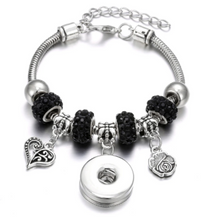 Load image into Gallery viewer, Fashion Bracelet with Interchangeable Snap Photo Button