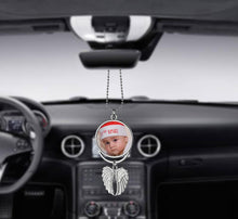 Load image into Gallery viewer, Custom Car Angel Wings Pendant (Ornament) for Rear View Mirror