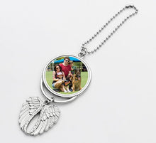 Load image into Gallery viewer, Custom Car Angel Wings Pendant (Ornament) for Rear View Mirror
