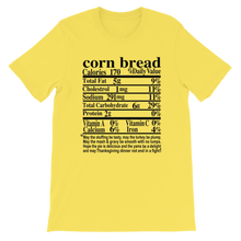 Load image into Gallery viewer, Funny Family Thanksgiving/ Christmas Dinner Nutrition Label Short-Sleeve Unisex T-Shirt