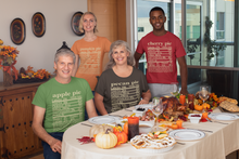 Load image into Gallery viewer, Funny Family Thanksgiving/ Christmas Desserts Nutrition Label Short-Sleeve Unisex T-Shirt