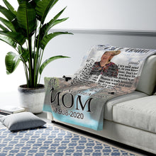 Load image into Gallery viewer, Custom Photo Memorial Velveteen Plush Blanket