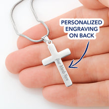 Load image into Gallery viewer, Miracles Happen Every Day Cross Necklace