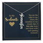 Gift for Soulmate - I Love You More With Each Passing Moment Vertical Name Necklace