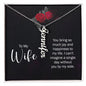Gift for Wife - You Bring So Much Joy To My Life Vertical Name Necklace
