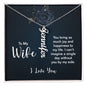 Gift for Wife - I Can't Imagine a Single Day Without You By My Side Vertical Name Necklace