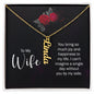 Gift for Wife - You Bring So Much Joy To My Life Vertical Name Necklace