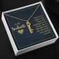 Gift for Soulmate - I Love You More With Each Passing Moment Vertical Name Necklace