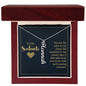 Gift for Soulmate - I Love You More With Each Passing Moment Vertical Name Necklace