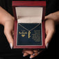 Gift for Soulmate - I Love You More With Each Passing Moment Vertical Name Necklace